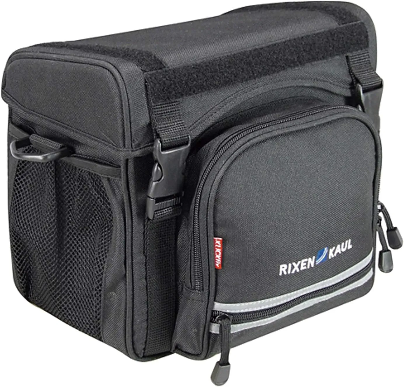 KLICKfix Unisex – Erwachsene klick Fix Allrounder Lenkertasche, Schwarz, one Size
