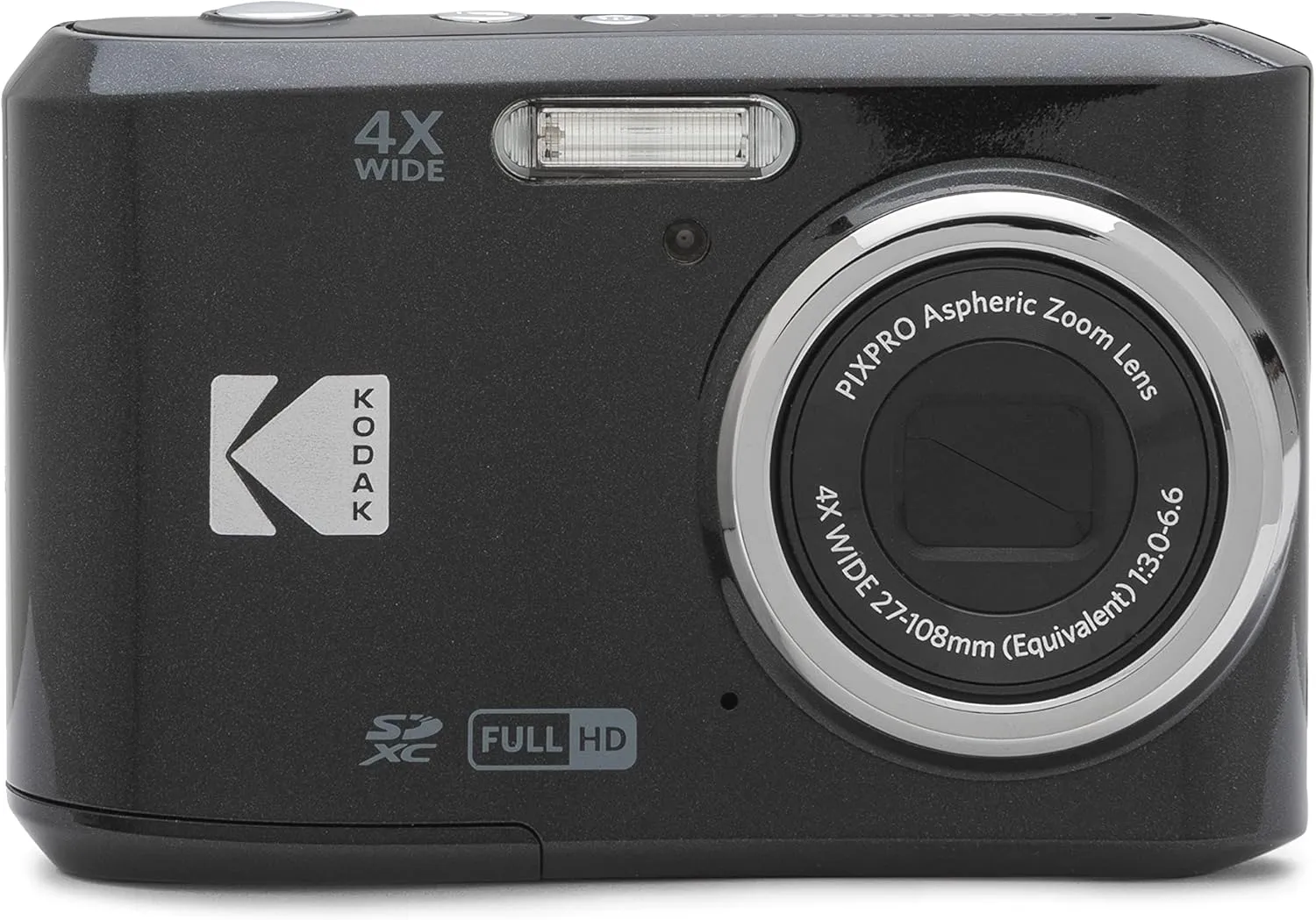 KODAK PIXPRO Friendly Zoom FZ45-BK 16MP Digital Camera with 4X Optical Zoom 27mm Wide Angle and 2.7" LCD Screen (Black)