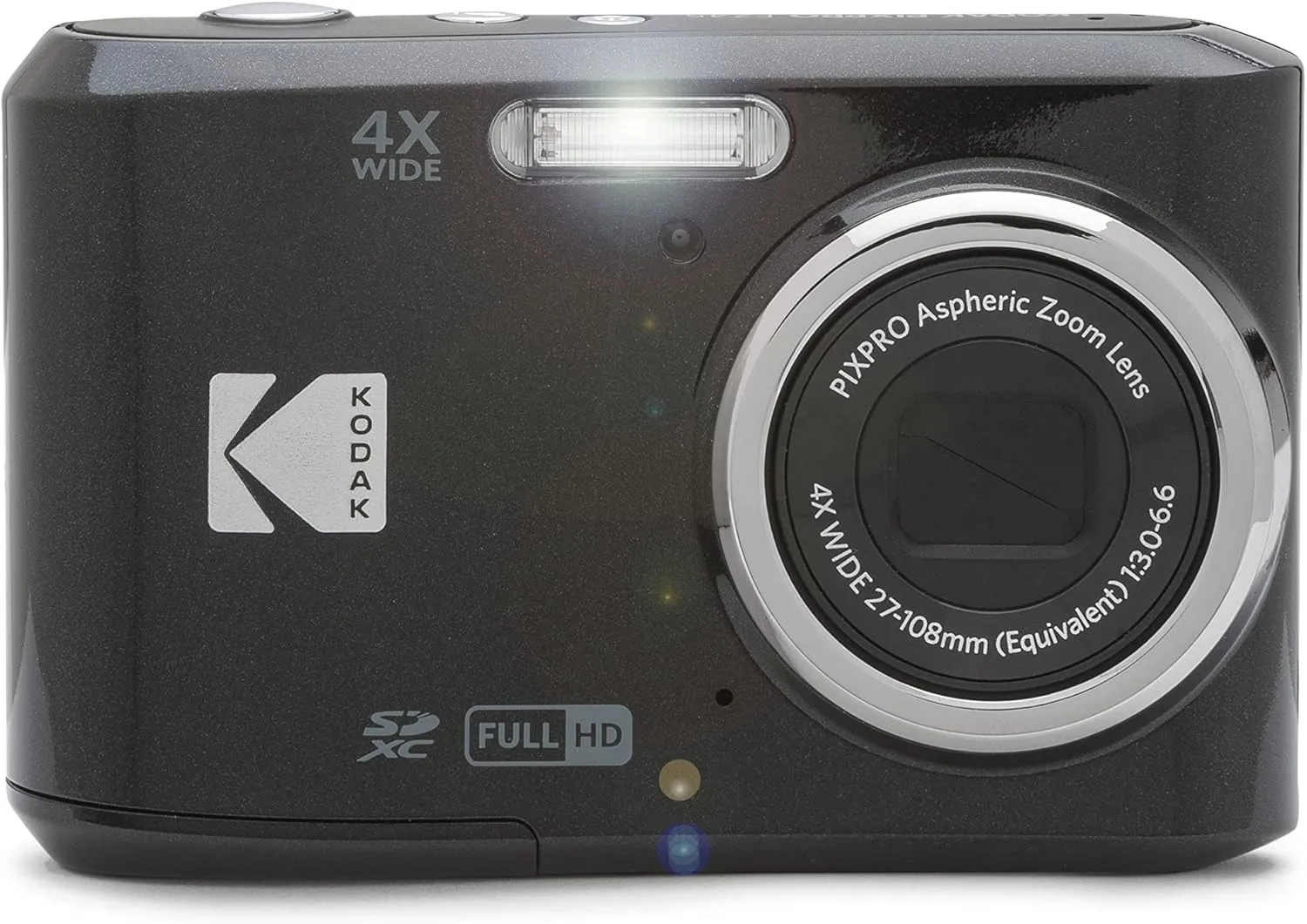 KODAK PIXPRO Friendly Zoom FZ45-BK 16MP Digital Camera with 4X Optical Zoom 27mm Wide Angle and 2.7" LCD Screen (Black)