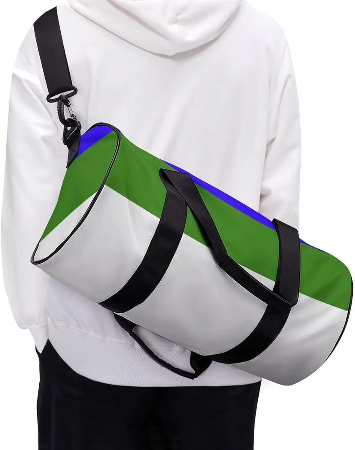 Komi Republic Flag Duffel Bag Dry Wet Separation for Boys Girls Travel Gym Overnight