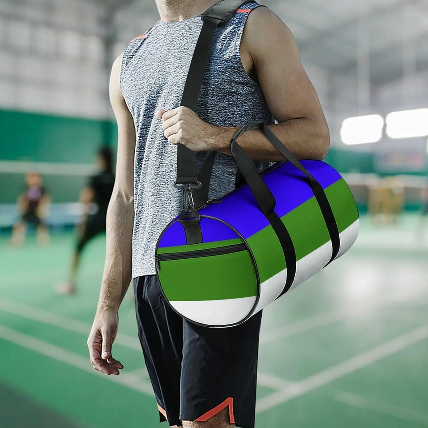 Komi Republic Flag Duffel Bag Dry Wet Separation for Boys Girls Travel Gym Overnight