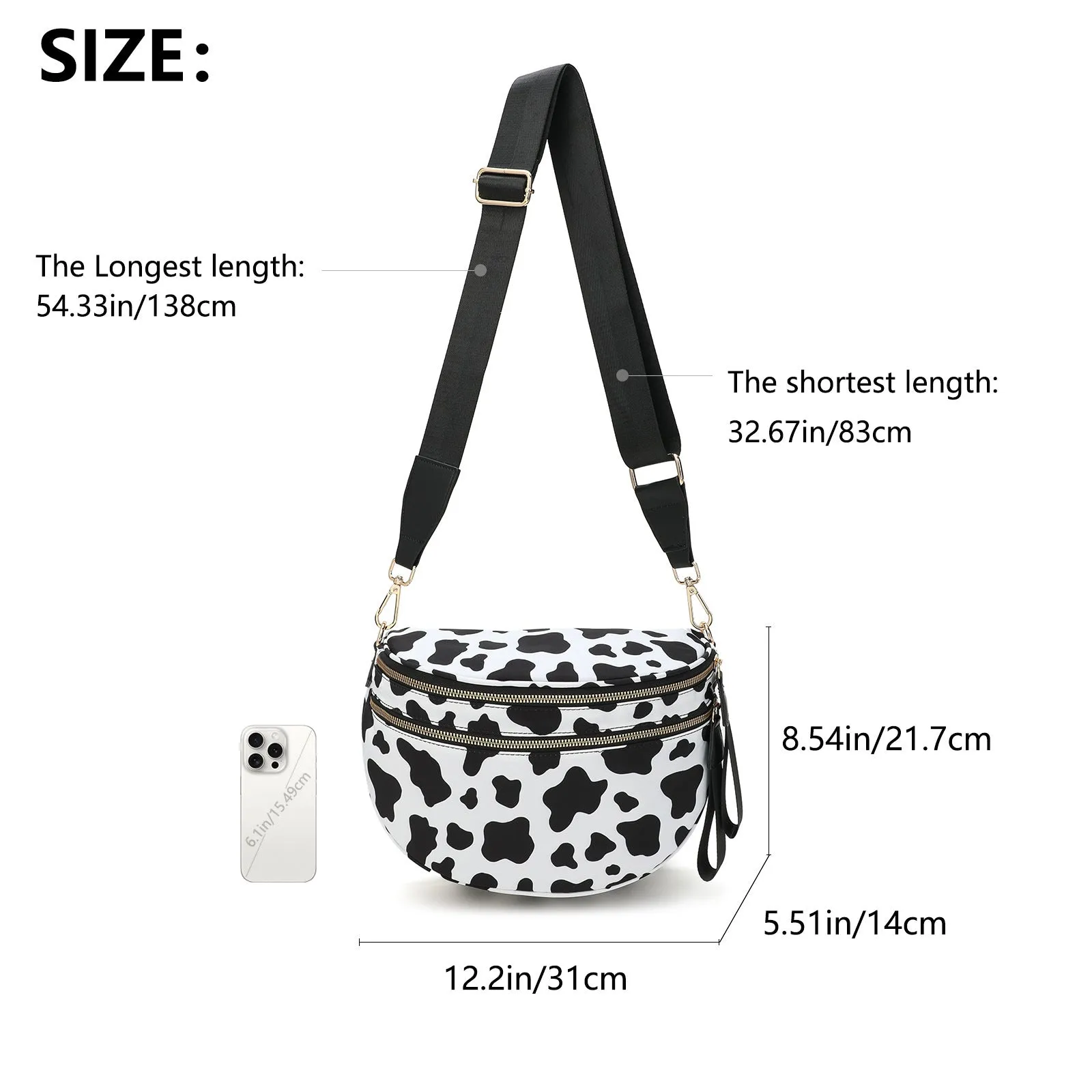 Ladies New Trendy Fashion All-Matching Oxford Cloth Bag - Large Capacity