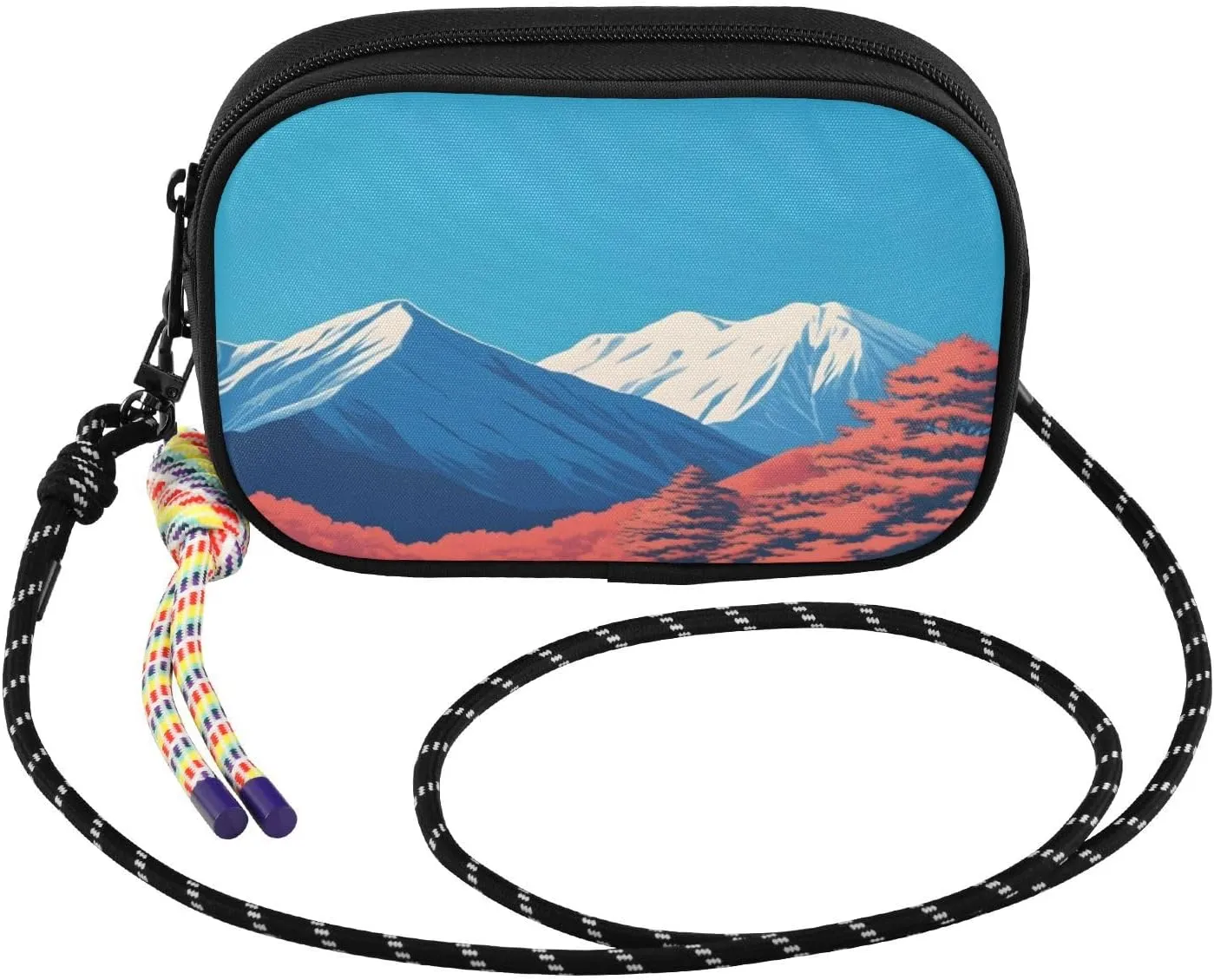 Landscape Moutain Autumn Crossbody Bag for Women Cell Phone Purses Women's Small Shoulder Handbags Wallet Purse with Strap