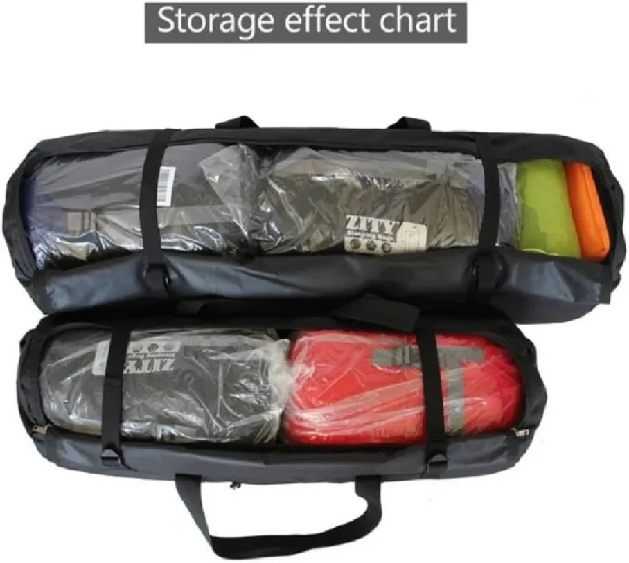 Large Capability Folding Tent Storage Carry Bag Waterproof Luggage Pack Pouch for Camping Hiking Picnic Organizer Walking Holder (Purple-L)