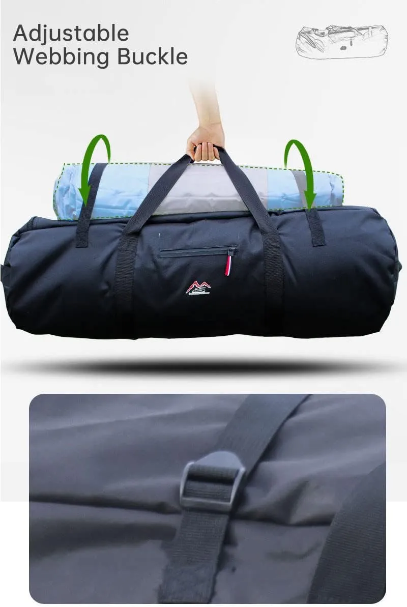Large Capability Folding Tent Storage Carry Bag Waterproof Luggage Pack Pouch for Camping Hiking Picnic Organizer Walking Holder (Purple-L)