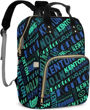 Large Capacity Custom Diaper Bag with Name, Multifunction Personalized Diaper Bag Backpack for Baby Girl Boy, Fashion Shoulder Bag Waterproof Casual Daypack Travel Backpack for Mom