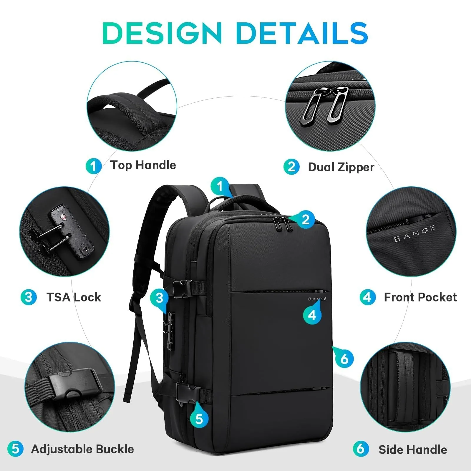 Large Capacity Men Shoulder Backpack