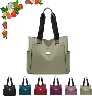 Large Capacity Water Repellent Multi Pocket Nylon Shoulder Bag - 2025 New Large Capacity Waterproof Nylon Multi PocketBag