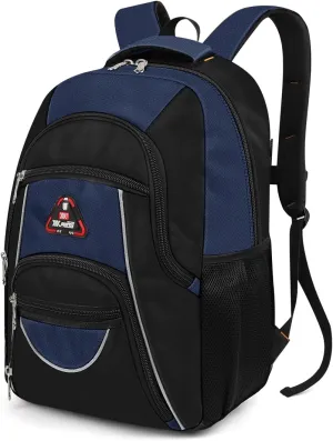 Large Travel Backpack,Carrt on Bussiness Backpack Waterproof Expandable Airplane Approved Weekender Bag for Man Women Navy