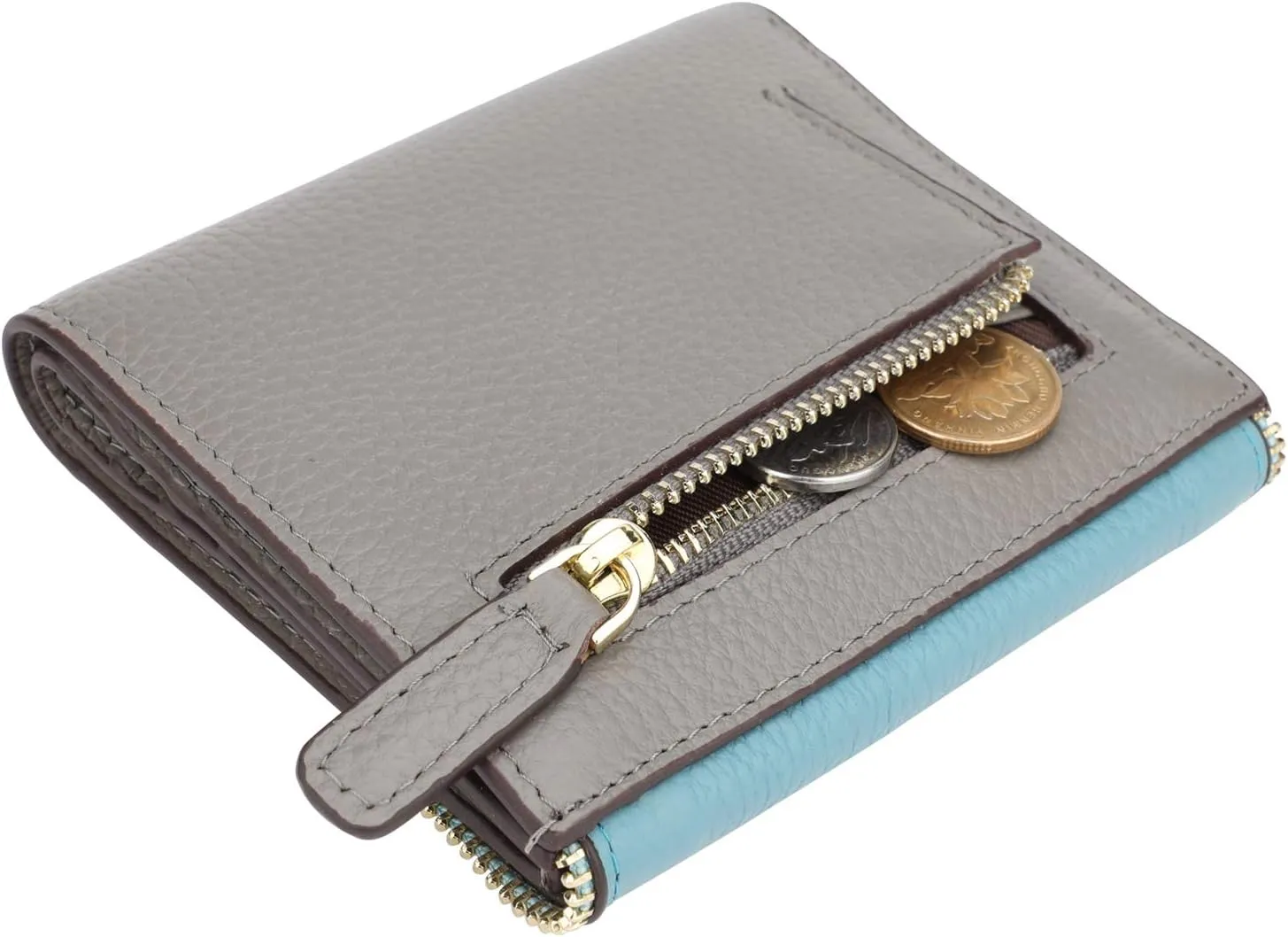 Lavemi Ultra Thin Small Compact Leather Womens Girls Wallets RFID Blocking Credit Card Holder for Women