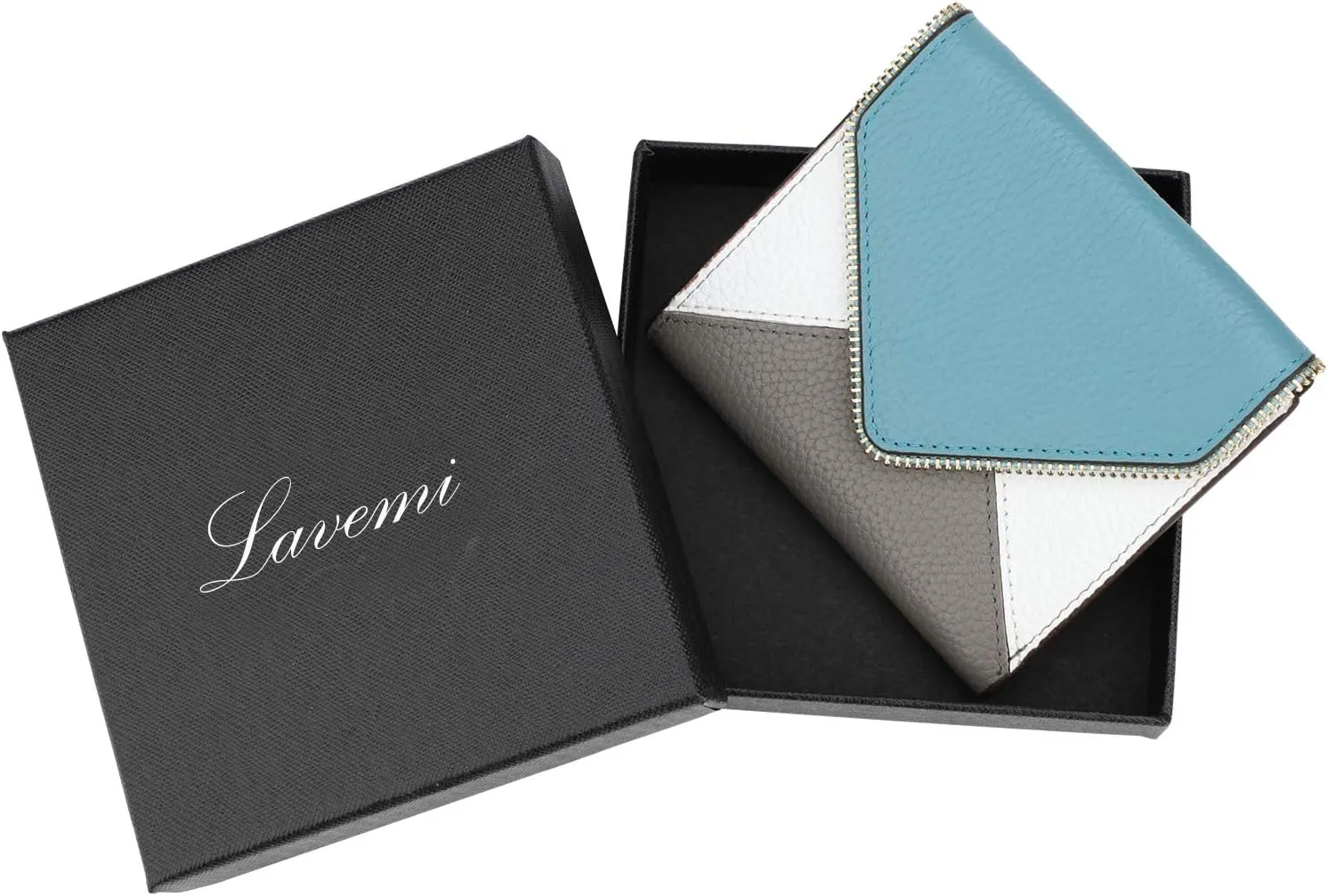 Lavemi Ultra Thin Small Compact Leather Womens Girls Wallets RFID Blocking Credit Card Holder for Women