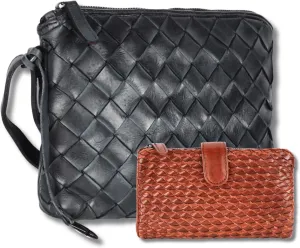 Leather Crossbody bag & Wallets for Women, Wallet for Ladies Zipper Coin Purse