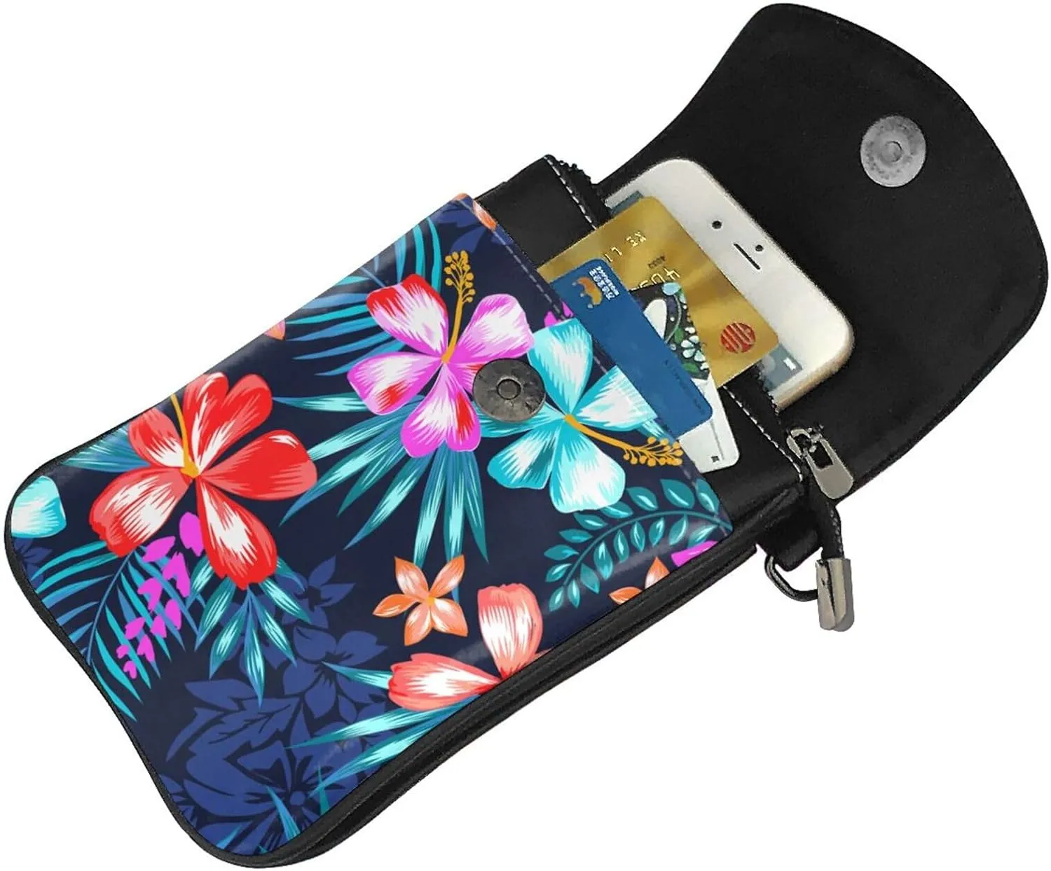 Leather Small Crossbody Bags for Women Men Cell Phone Cross body Purse Bag