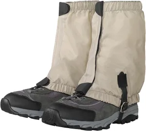 leg Gaiters Outdoor Leggings Waterproof Gaiters, Short Breathable Snow Mountain Climbing Leggings, Desert Trekking Shoe Cover, Jungle Hunting, Snake Bite Proof (Color : Gray, Size : Xl)