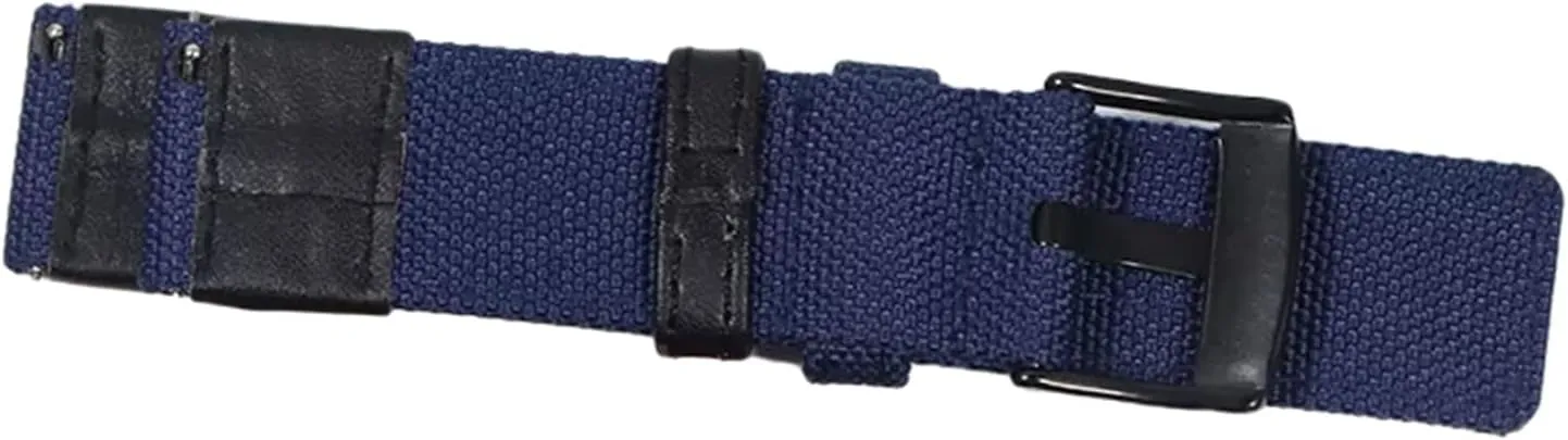 LEVINE watch strapStylish and elegant Watch Straps for Men Women,20mm-22mm Military Style Nylon and Leather Splicing Non-slip Watchband Black Pin Clasp Skin Friendly Watch Strap
