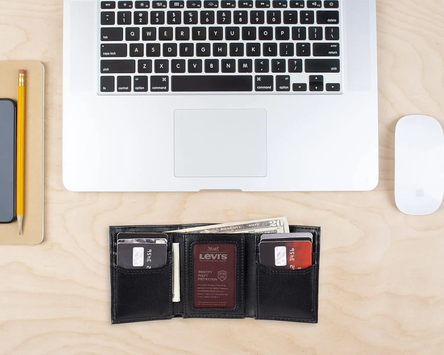 Levi's Men's Compact Trifold Wallet