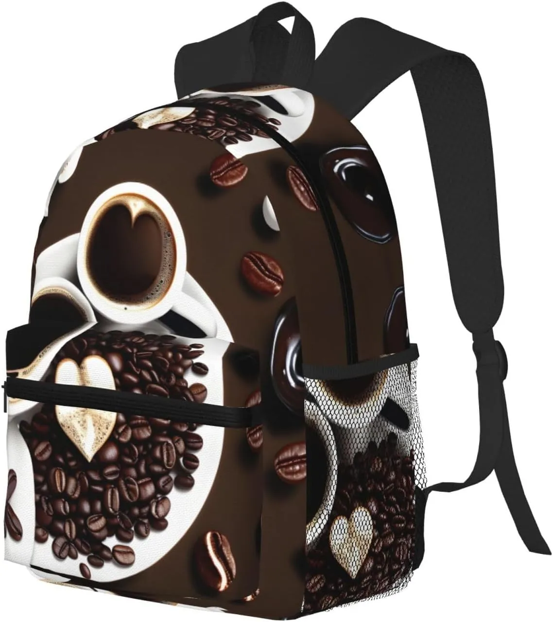 Lightweight Laptop Backpack,Casual Daypack Travel Backpack Bookbag Work Bag for Men and Women-coffee collage