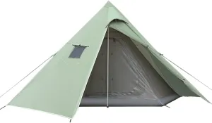 Lightweight Waterproof Camping Tent for 2-3 Person Hiking Camping Outdoor Family Tent with Top Rainfly (Green 370X200CM) (Green 370X200CM)