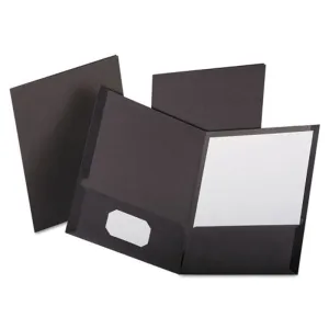 Linen Twin-Pocket Folders, Letter, Box of 25