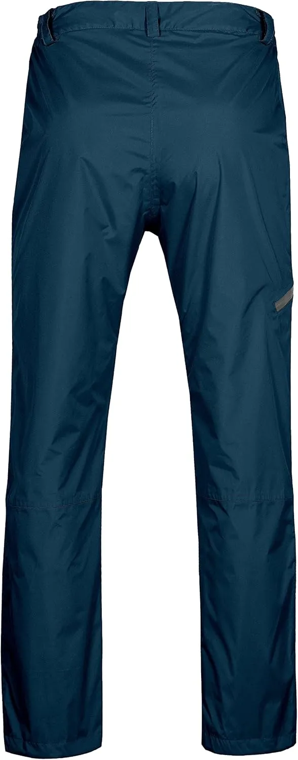 Little Donkey Andy Women's Lightweight Waterproof Rain Pants Breathable Hiking Pants for Outdoor Fishing