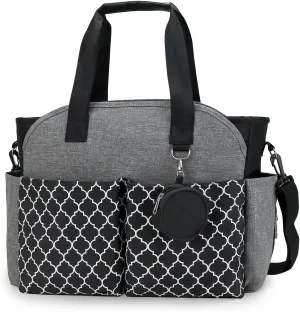 Lmbabter Diaper Bag Tote with Changing Station Upgrade Multi-Function Baby Bag with Adjustable Shoulder Strap