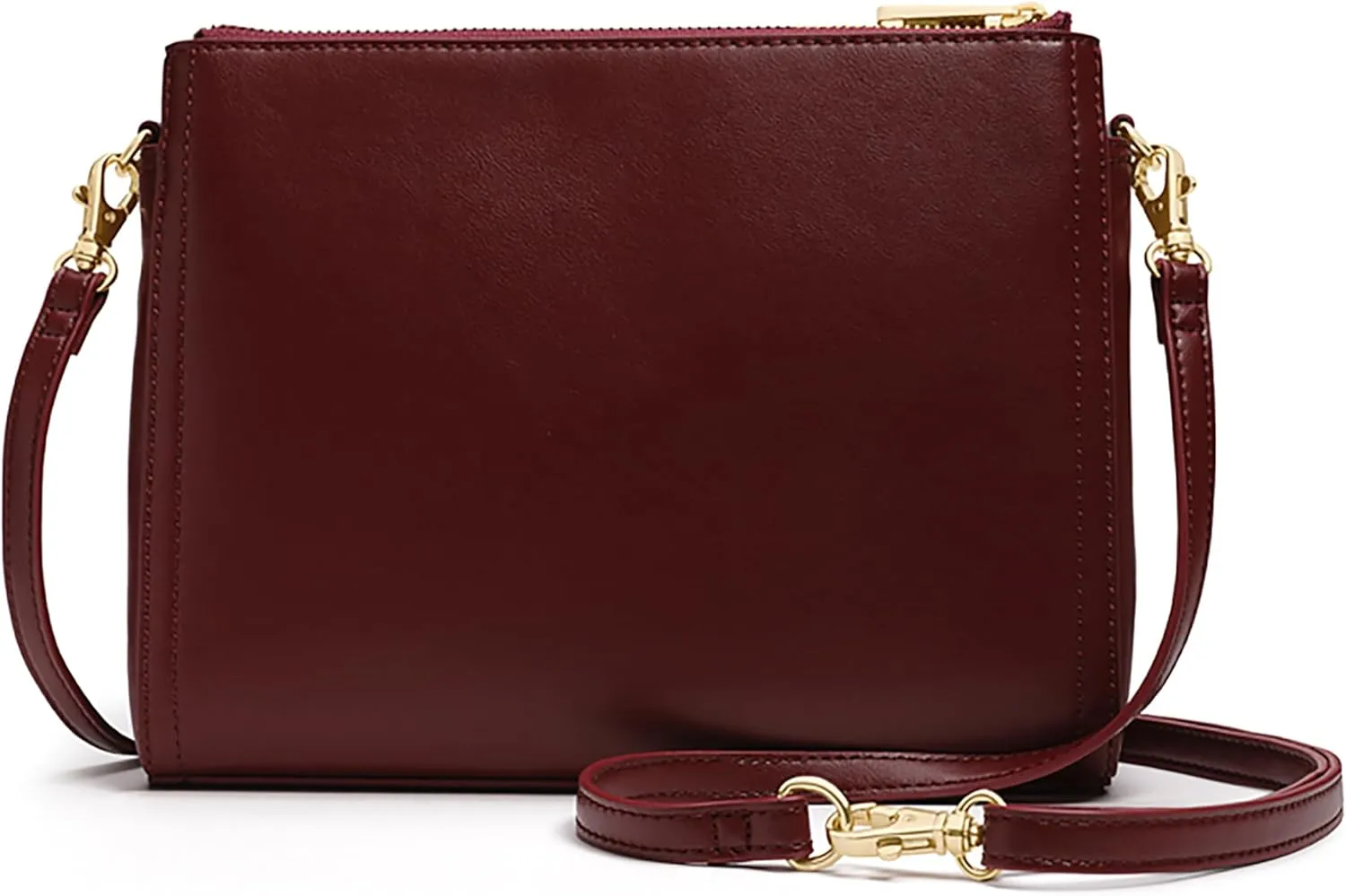 Lo & Sons The Pearl Crossbody Bag - Premium Vegan Leather Bag with Convertible Strap | Plant-Based Cactus Leather