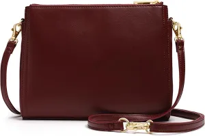 Lo & Sons The Pearl Crossbody Bag - Premium Vegan Leather Bag with Convertible Strap | Plant-Based Cactus Leather