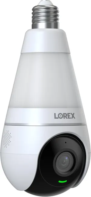 Lorex 2K Wi-Fi Smart Lightbulb Camera (Cloud and Local Storage)