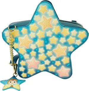 Loungefly Disney Pixar Shorts La Luna Star Shaped Figural Light Up Crossbody Bag