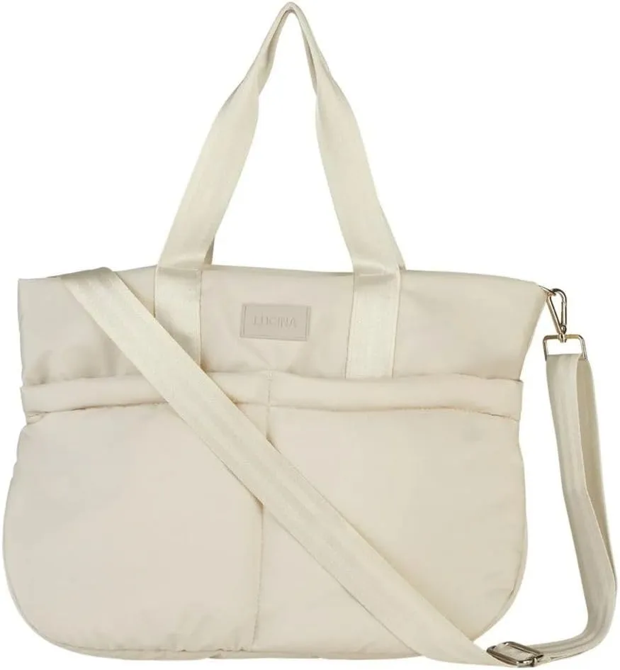 Lucina Pera Diaper Tote Bag, Ultra Lightweight, 22L Capacity, Thermal Pocket, Stroller Straps