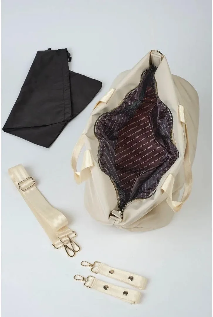 Lucina Pera Diaper Tote Bag, Ultra Lightweight, 22L Capacity, Thermal Pocket, Stroller Straps