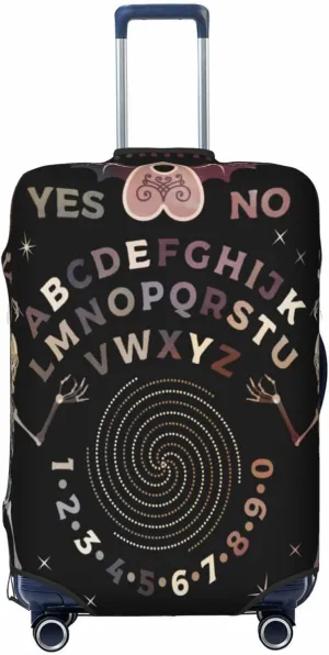 Luggage Cover For Travel Vintage Ouija Board Skeleton Gothic Skull Horror Halloween– High Elasticity Ideal For Travel 20-28 Inch.