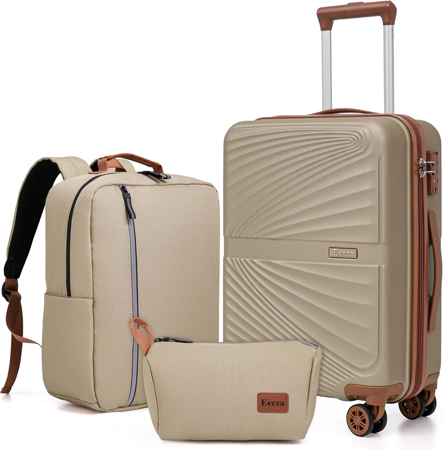 Luggage Sets 3 Piece, Suitcases with Wheels, ABS Hard Case Luggage with TSA Lock Spinner Wheels, Carry On Luggage Set (20inch)