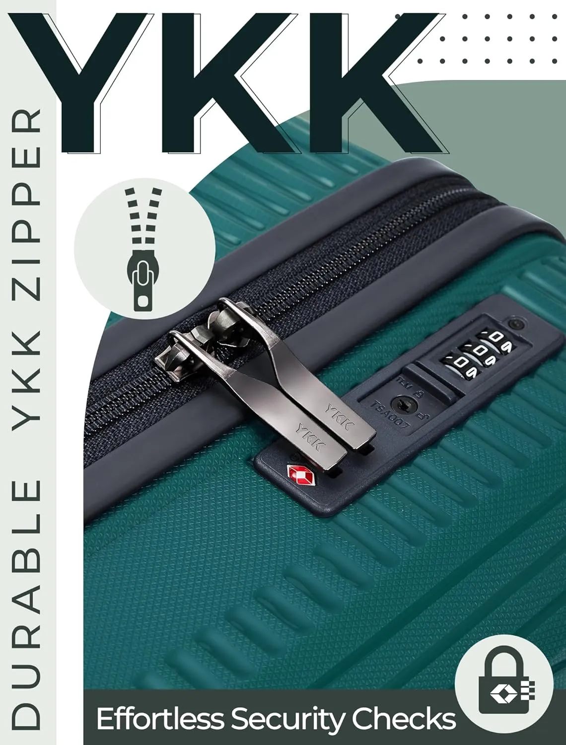 Luggage Sets 5 Piece, Suitcases with Wheels, Hardshell Suitcase Set, PP Carry on Luggage Set with TSA Lock, Travel Luggage
