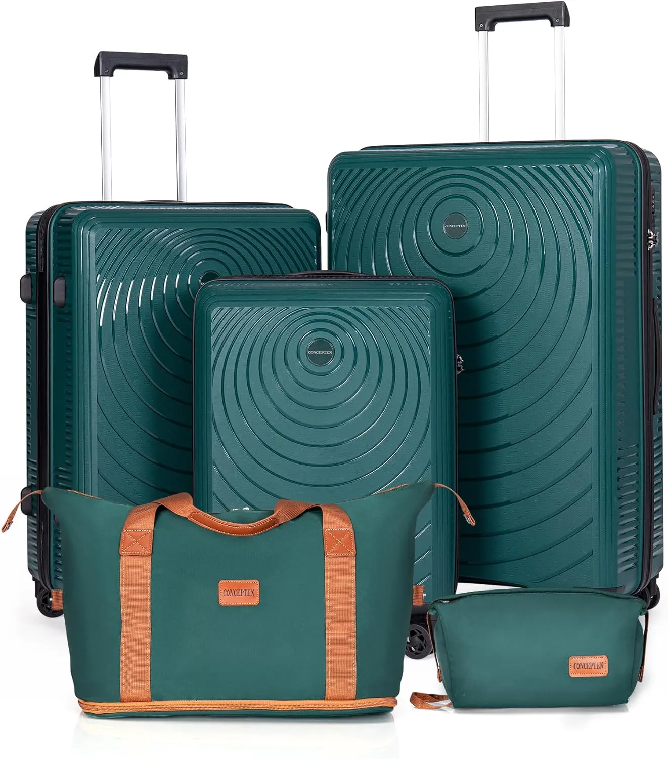 Luggage Sets 5 Piece, Suitcases with Wheels, Hardshell Suitcase Set, PP Carry on Luggage Set with TSA Lock, Travel Luggage
