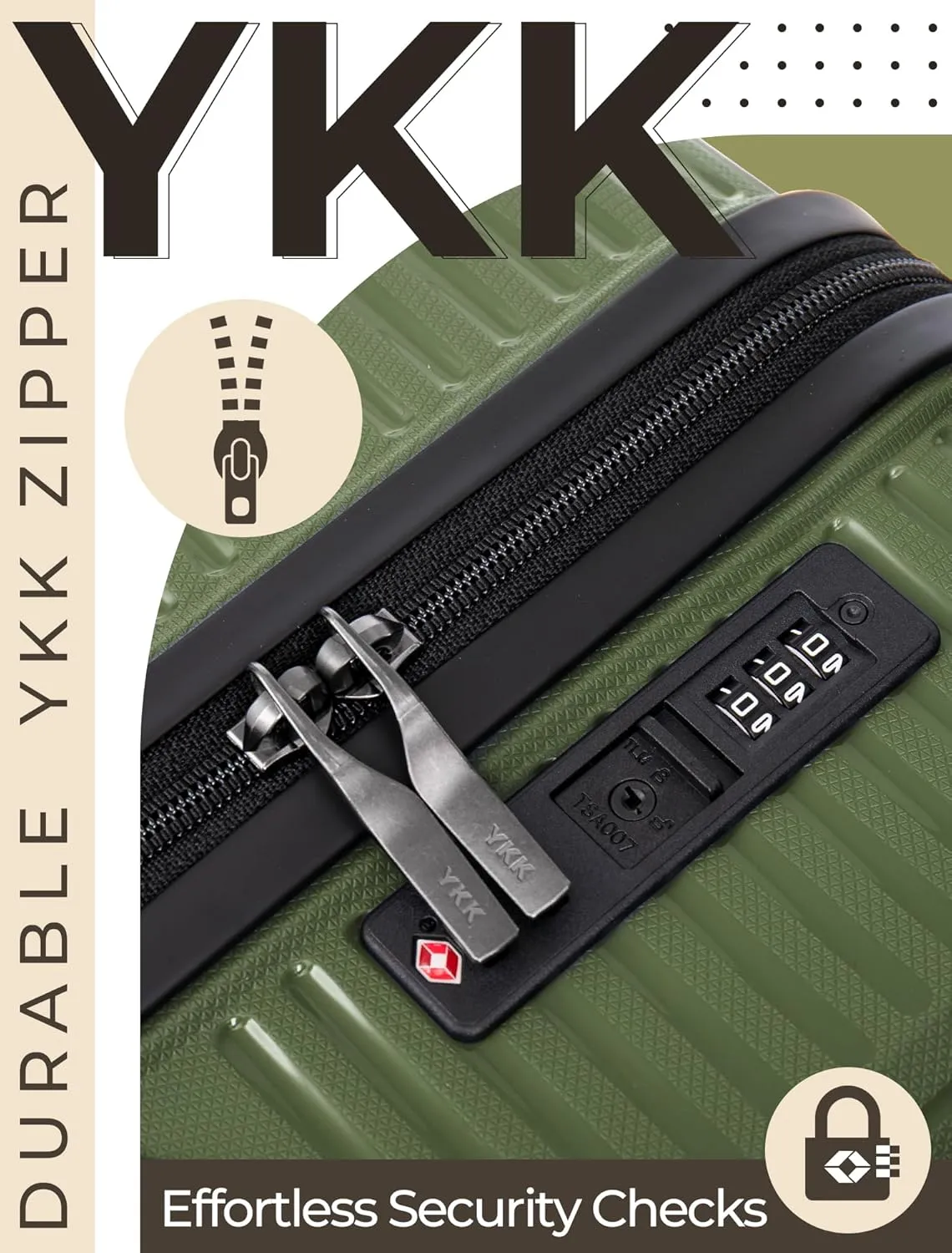 Luggage Sets 5 Piece, Suitcases with Wheels, Hardshell Suitcase Set, PP Carry on Luggage Set with TSA Lock, Travel Luggage