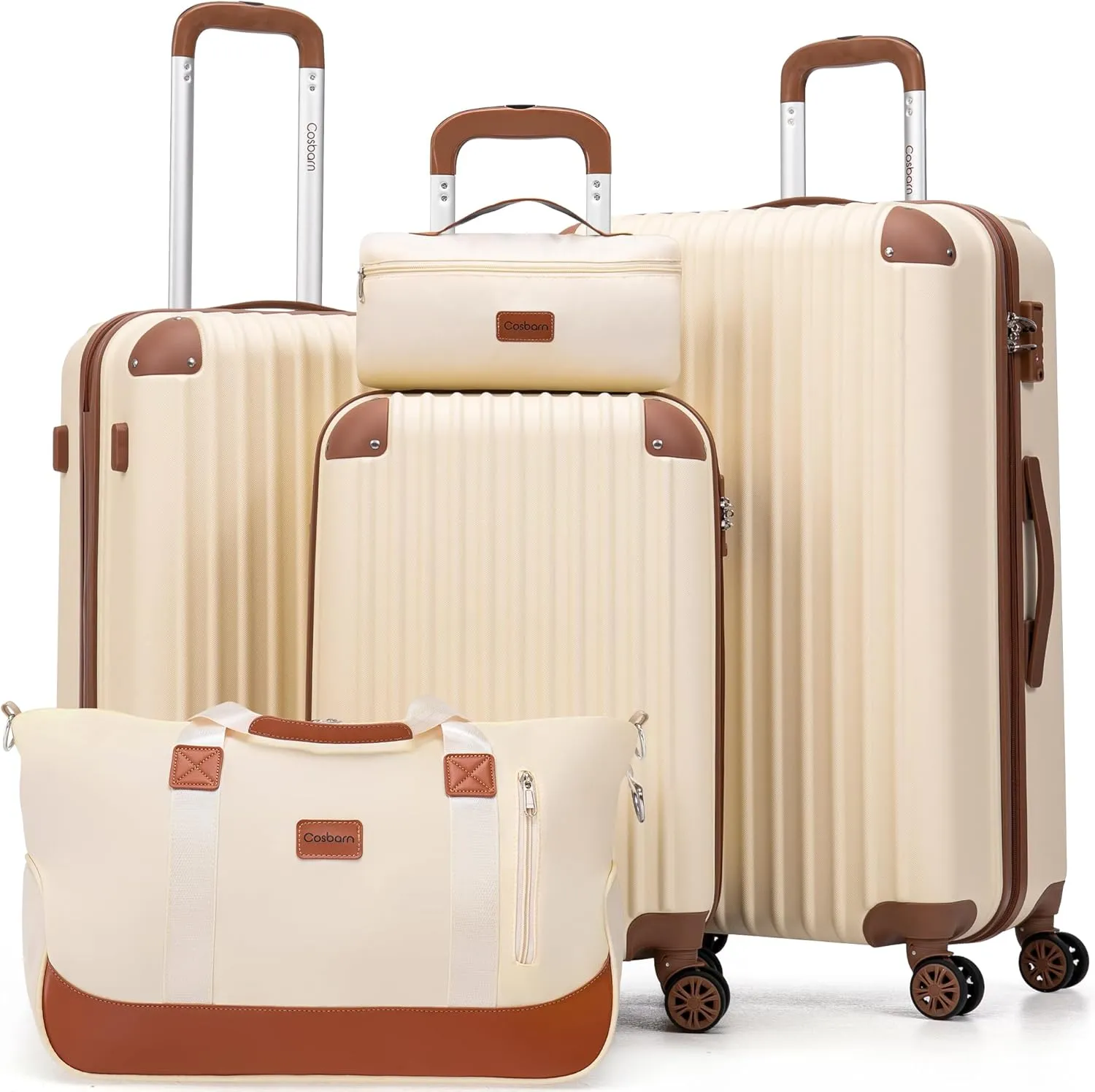 Luggage Sets 5 Piece Suitcases with Wheels, Suitcase Set ABS Hard Case Luggage with TSA Lock Spinner Wheels Durable Travel Luggage