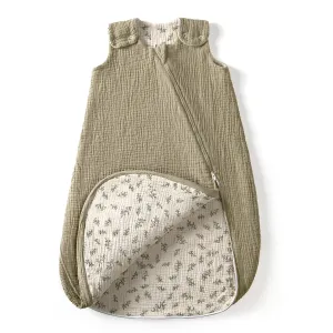 lulumoon Sleep Sack Muslin for Baby: Cotton Wearable Blanket for 3-9 Months - Soft Lightweight Ideal for Nursery Lounge Nighttime Naptime