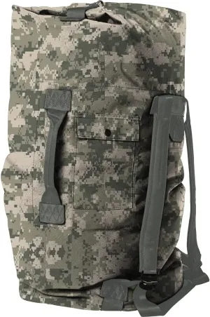 M MCGUIRE GEAR Tactical Military Style Duffle Bag, Cordura Nylon, 2 Carrying Straps, Backpack, Sea Bag, Bug Out Bag, MIL-SPEC, Made in USA (ACU)