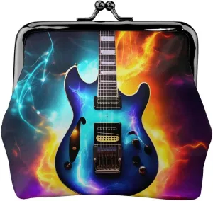 Magic Electric Guitar print Coin Purse, Mini Change Purse for Women Small Coin Purse for Key Headset Lipstick