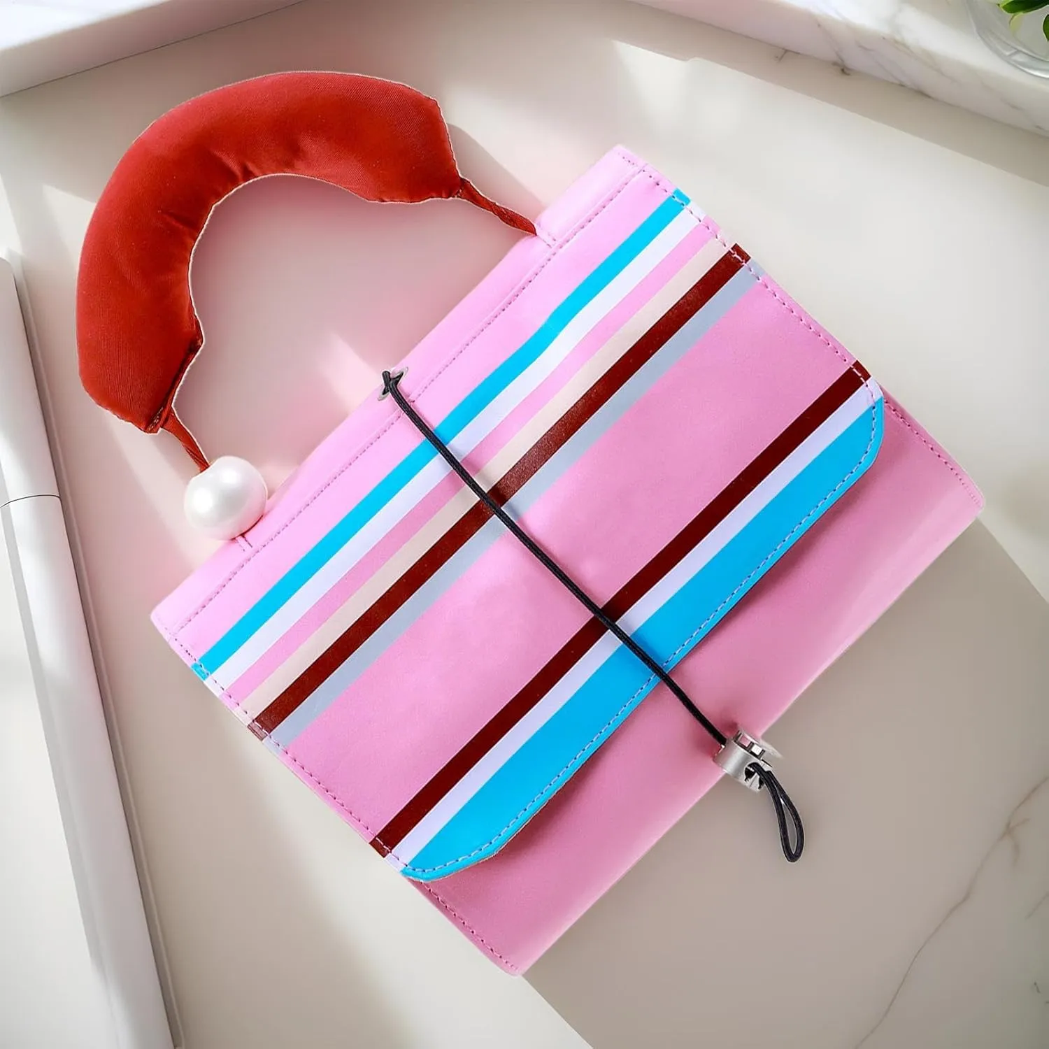 Makeup Bag - Foldable Travel Toiletry Bag for Women - Large Capacity Waterproof Cosmetic Organizer Roll-Up Make up Pouch for Women, Bathroom & Shower, Pink Folding Bag, Refer to description, Unisex