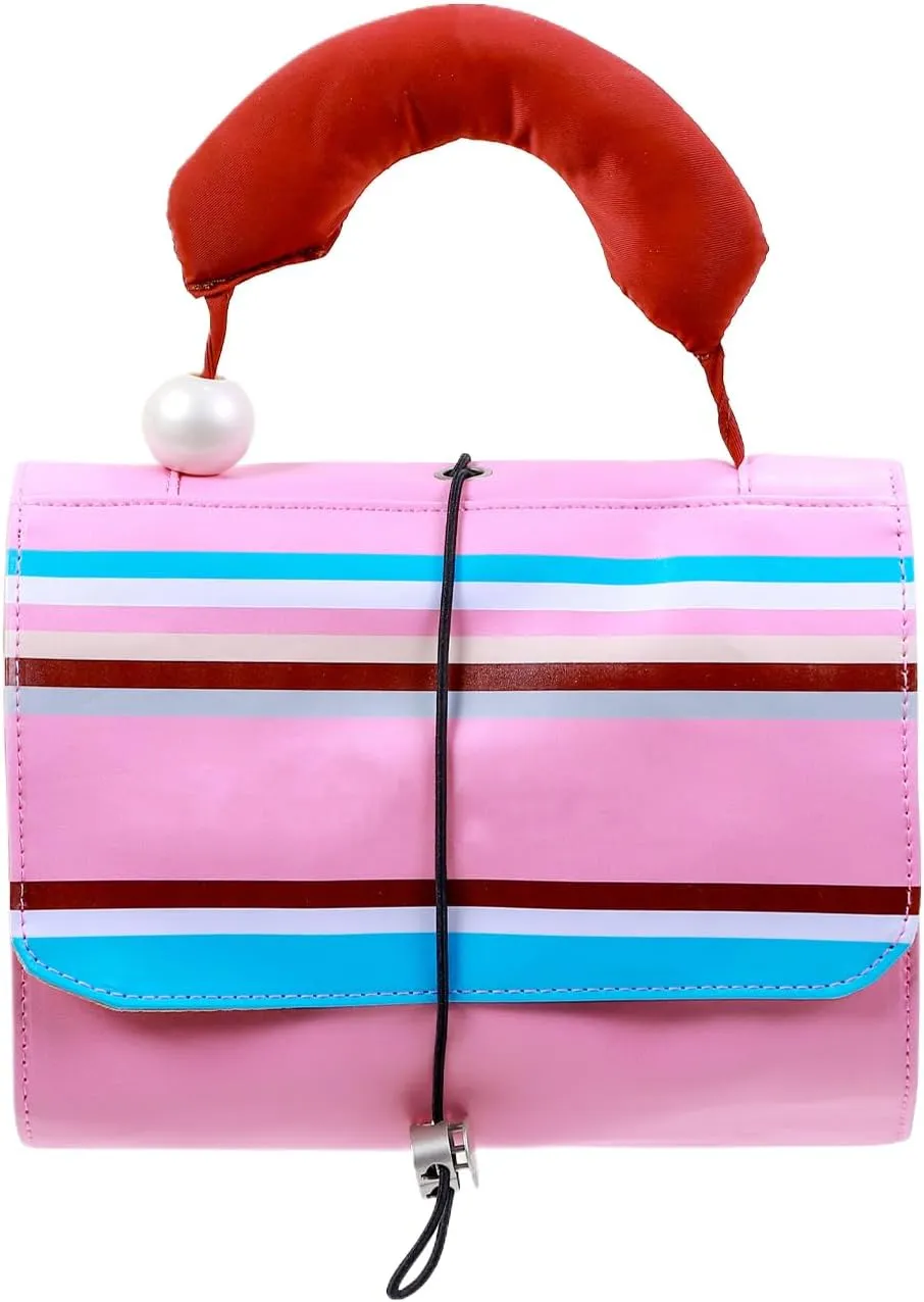 Makeup Bag - Foldable Travel Toiletry Bag for Women - Large Capacity Waterproof Cosmetic Organizer Roll-Up Make up Pouch for Women, Bathroom & Shower, Pink Folding Bag, Refer to description, Unisex