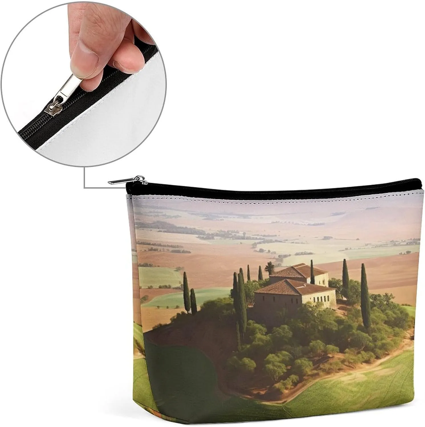 Makeup Bag Travel Cosmetic Bag Portable African Resource Toiletry Bag Large Capacity Zipper Pouch Makeup Organizer Case Waterproof Toiletry Pouch for Women Men