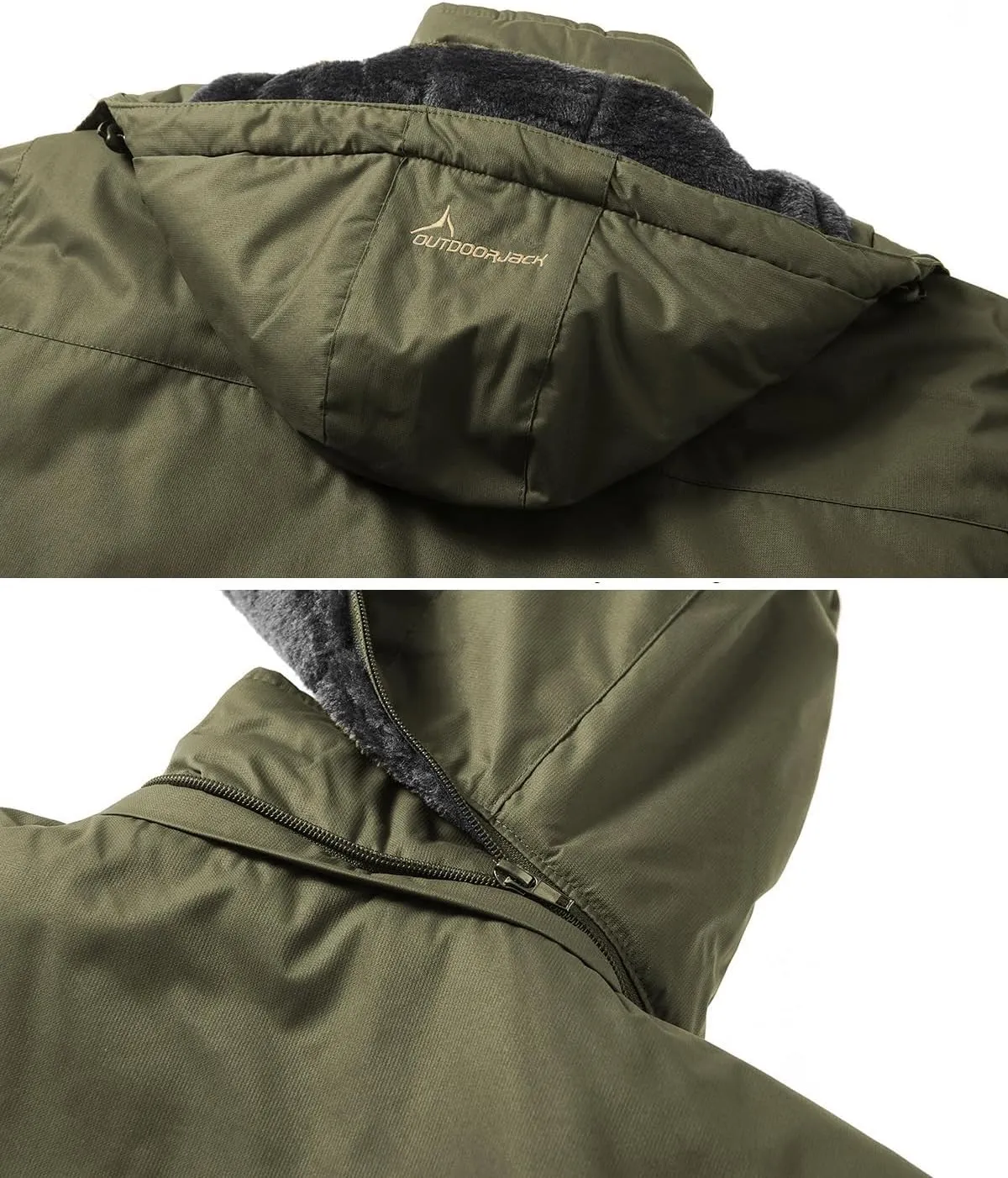 MANSDOUR Men's Snow Ski Hiking Jacket Waterproof Warm Fleece Winter Outdoor Snowboard Windbreaker Hooded Coat…