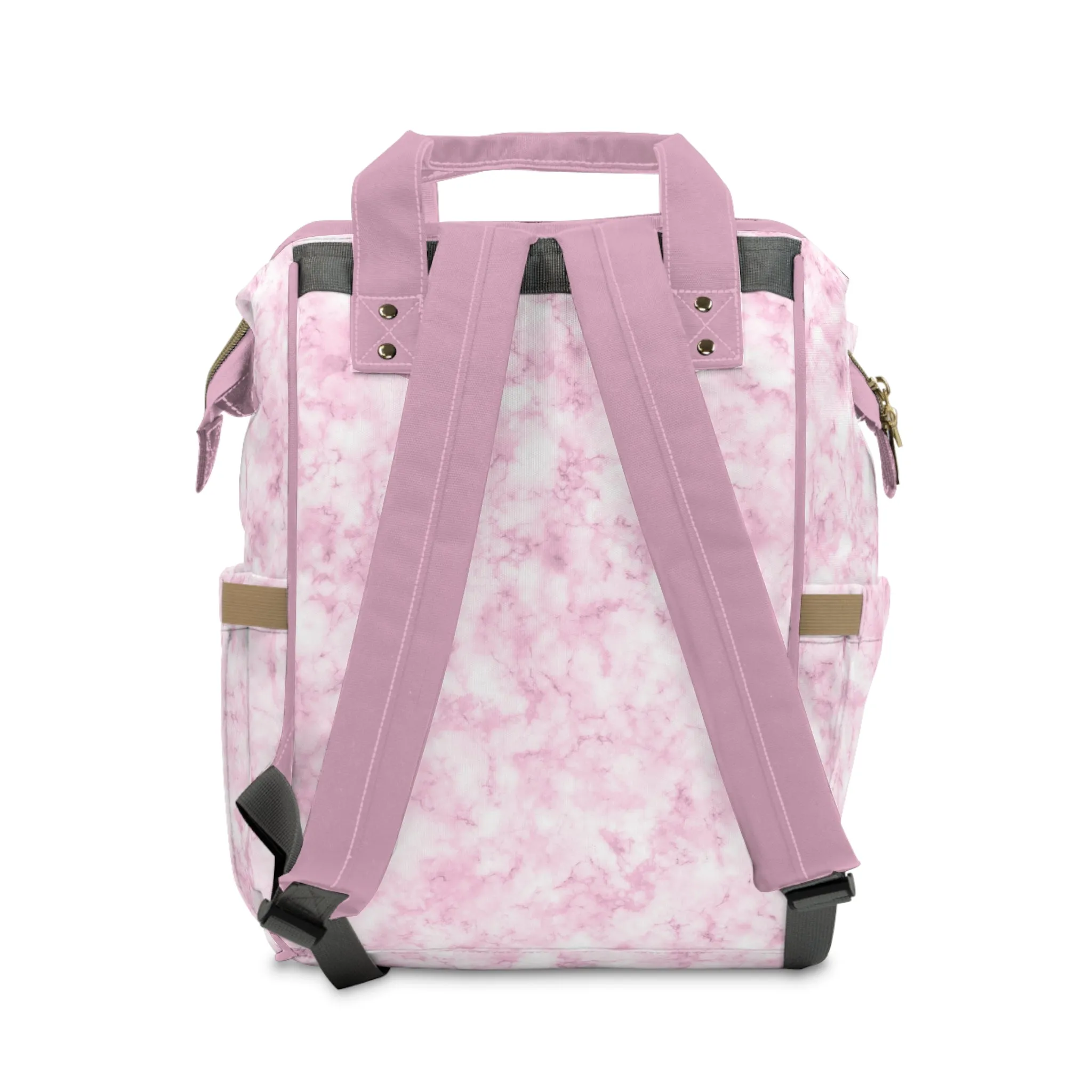 Marble Diaper Backpack - Multifunctional & Durable Nappy Bag with Elegant Marble Patterns, Perfect for Stylish Parents