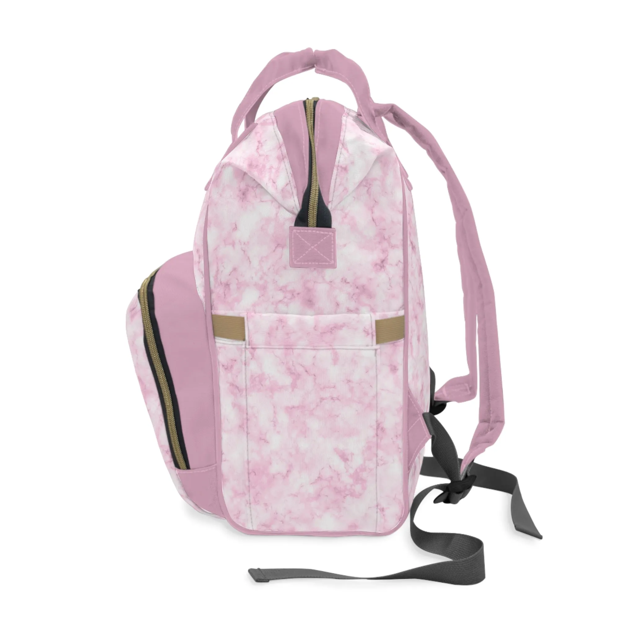Marble Diaper Backpack - Multifunctional & Durable Nappy Bag with Elegant Marble Patterns, Perfect for Stylish Parents