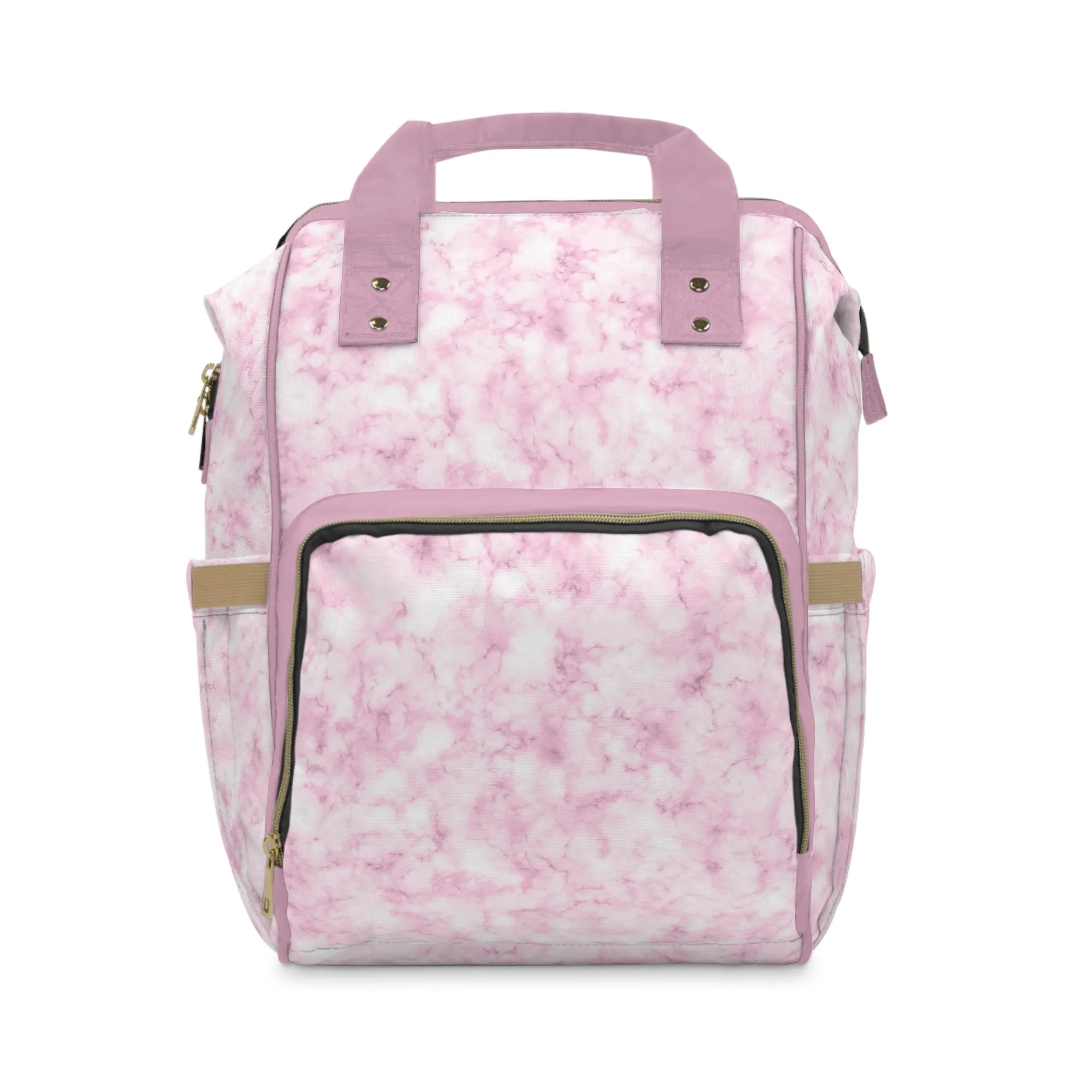 Marble Diaper Backpack - Multifunctional & Durable Nappy Bag with Elegant Marble Patterns, Perfect for Stylish Parents