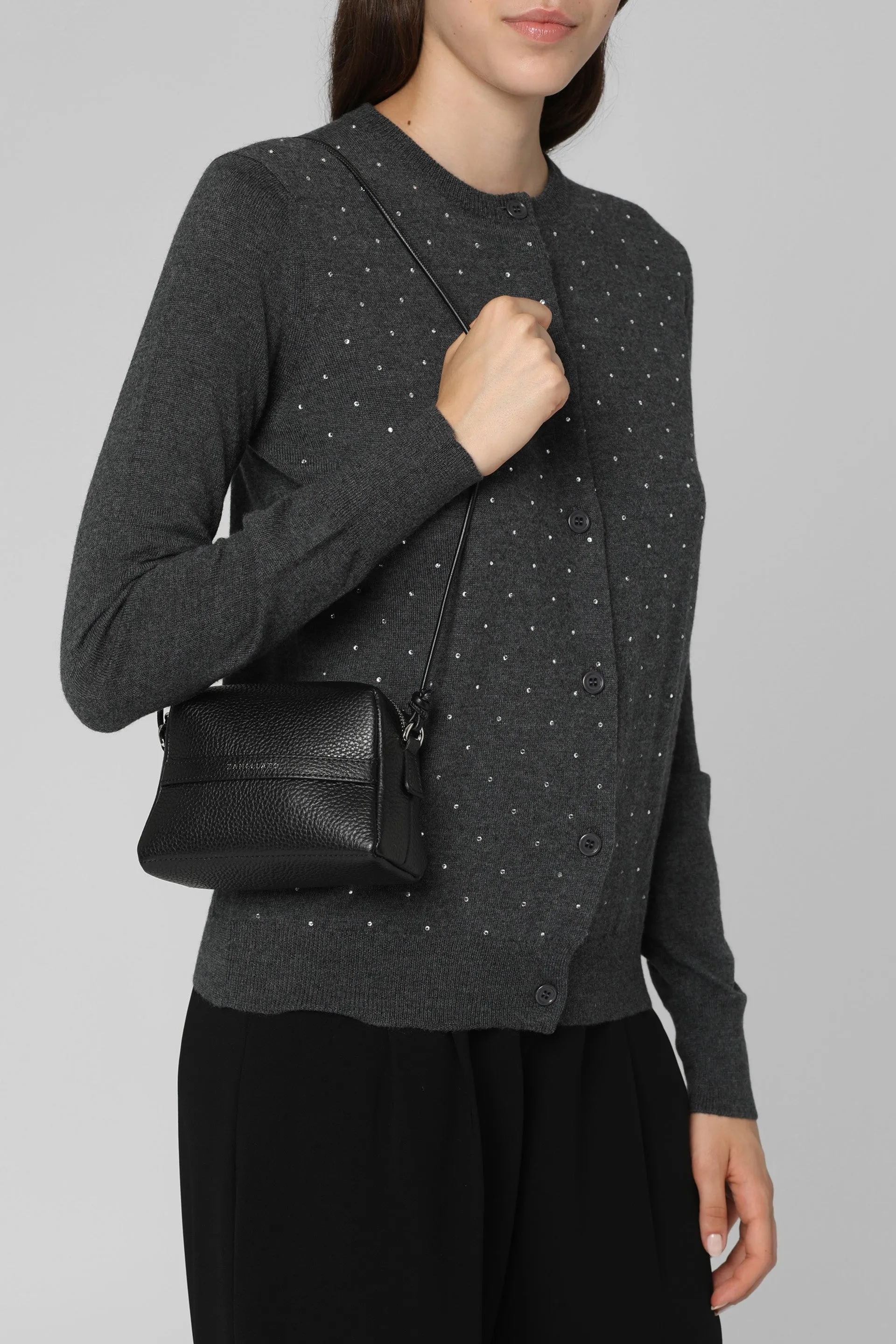 Matrioska leather clutch