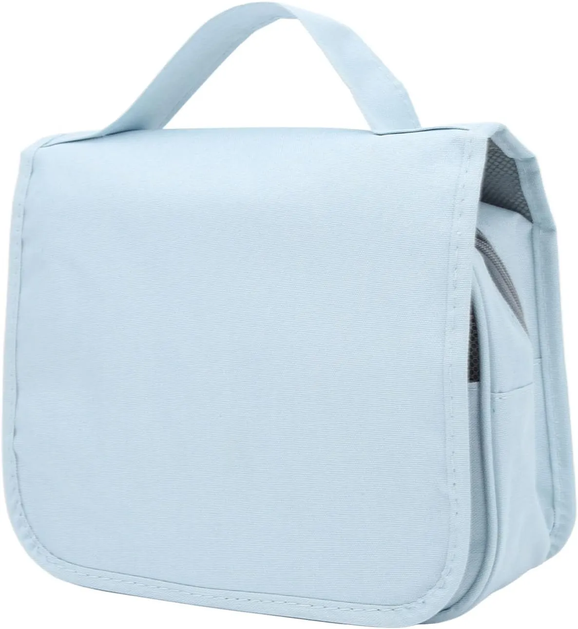 Men Business Travel Toiletry Bag Large Capacity Hanging Bag for Traveling Camping (Blue)