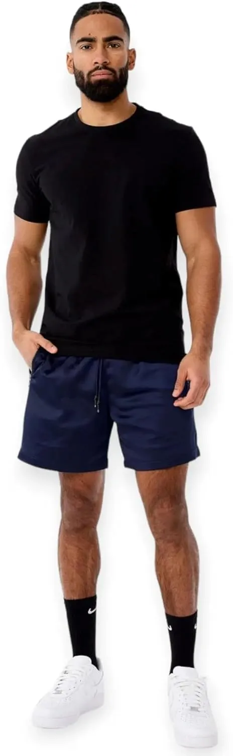 Men Quarter Zip Nylon Short (Navy)